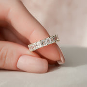  Emerald U Prong Eternity Ring 18k Yellow Gold 4 0 002