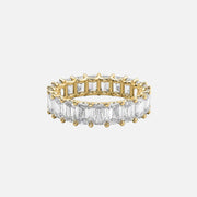  Emerald U Prong Eternity Ring 18k Yellow Gold 6 0 001