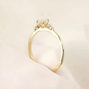 The Three Stone Emery Oval Moissanite Ring - KNT - Engagement Rings, Wedding Bands & Fine Jewelry