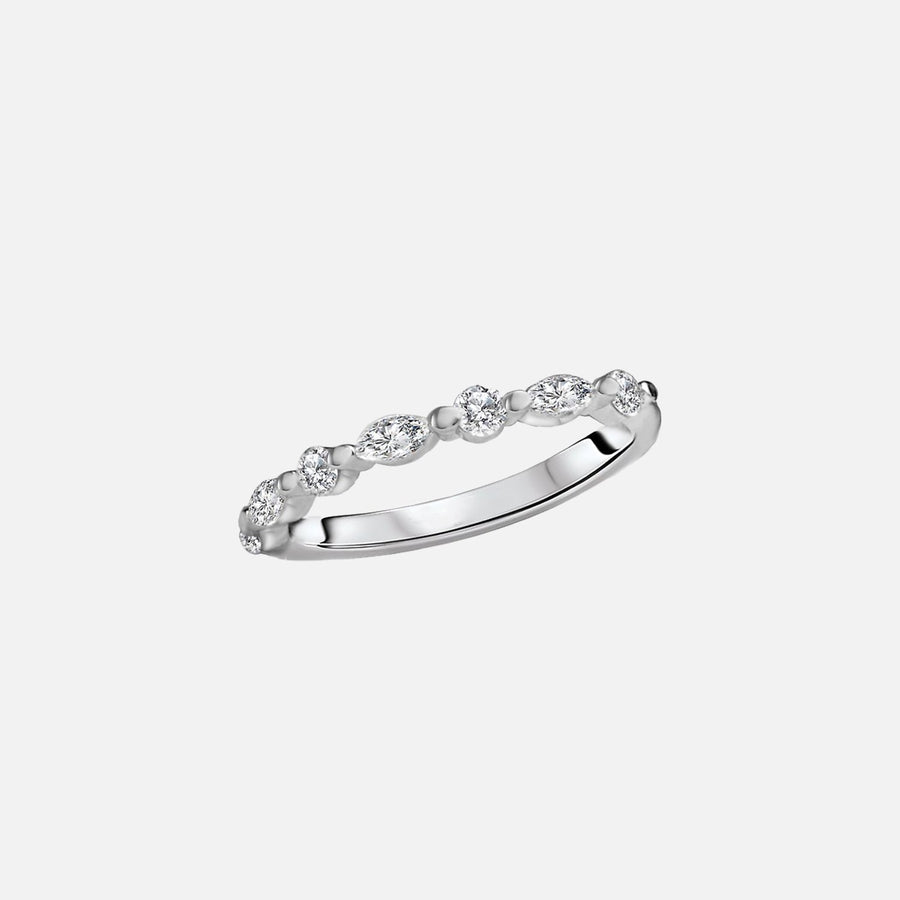  Evelyne Moissanite 14k White Gold 1