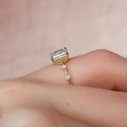 The Pave Freyja Emerald Moissanite Ring - KNT - Engagement Rings, Wedding Bands & Fine Jewelry