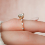 The Pave Freyja Princess Moissanite Ring - KNT - Engagement Rings, Wedding Bands & Fine Jewelry