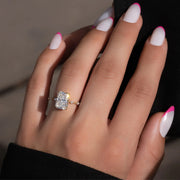 The Pave Freyja Radiant Moissanite Ring - KNT - Engagement Rings, Wedding Bands & Fine Jewelry