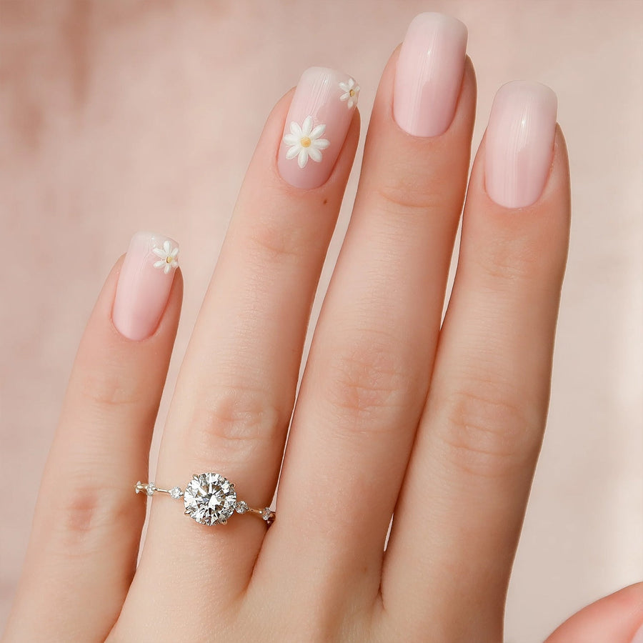 The Pave Freyja Round Moissanite Ring - KNT - Engagement Rings, Wedding Bands & Fine Jewelry