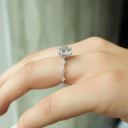 The Pave Freyja Round Moissanite Ring - KNT - Engagement Rings, Wedding Bands & Fine Jewelry