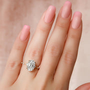 The Pave Freyja Oval Moissanite Ring - KNT - Engagement Rings, Wedding Bands & Fine Jewelry
