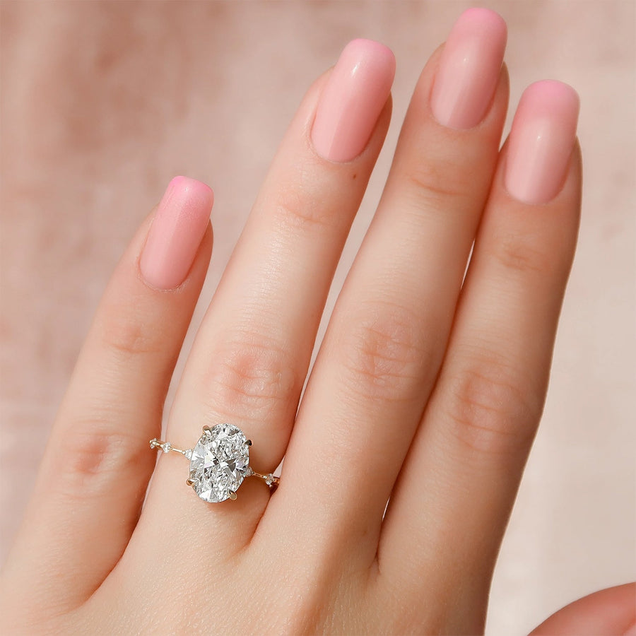The Pave Freyja Oval Moissanite Ring - KNT - Engagement Rings, Wedding Bands & Fine Jewelry