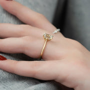 The Solitaire Glamour Emerald Moissanite Ring - KNT - Engagement Rings, Wedding Bands & Fine Jewelry