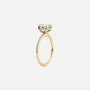 The Pave Gratia Round Moissanite Ring - KNT - Engagement Rings, Wedding Bands & Fine Jewelry