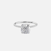 The Pave Gratia Cushion Moissanite Ring - KNT - Engagement Rings, Wedding Bands & Fine Jewelry