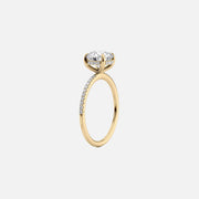 The Pave Gratia Cushion Moissanite Ring - KNT - Engagement Rings, Wedding Bands & Fine Jewelry