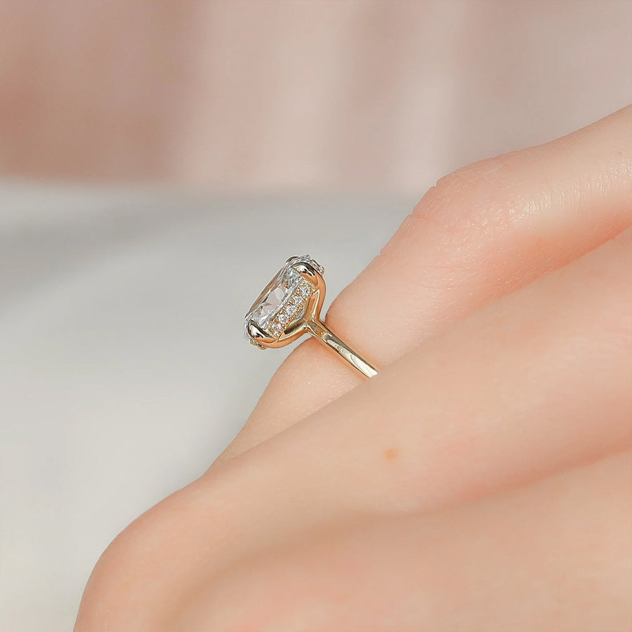 The Solitaire Harmony Oval Moissanite Ring - KNT - Engagement Rings, Wedding Bands & Fine Jewelry