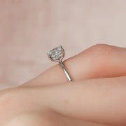The Solitaire Harmony Princess Moissanite Ring - KNT - Engagement Rings, Wedding Bands & Fine Jewelry