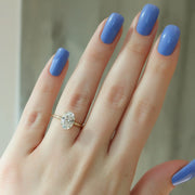The Solitaire Harmony Oval Moissanite Ring - KNT - Engagement Rings, Wedding Bands & Fine Jewelry