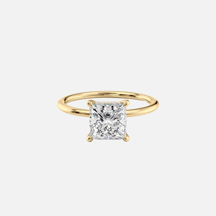 The Solitaire Harmony Princess Moissanite Ring - KNT - Engagement Rings, Wedding Bands & Fine Jewelry