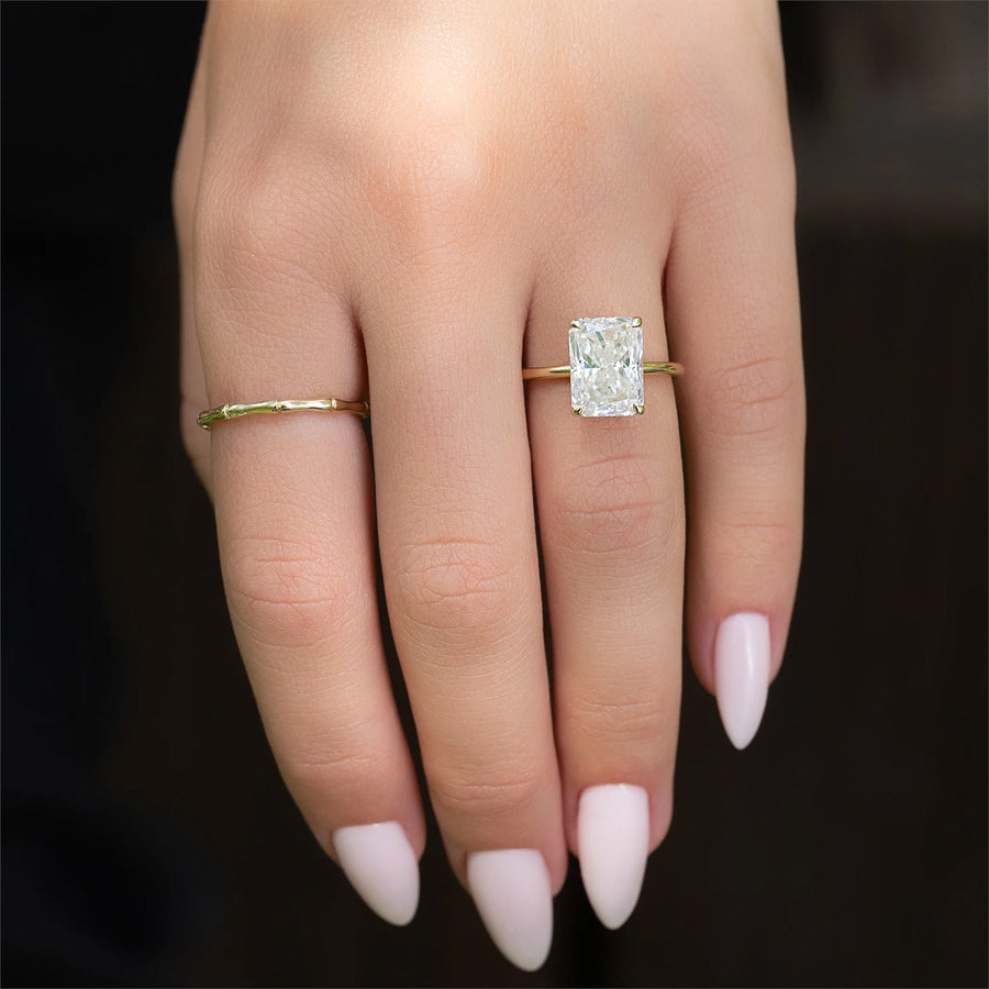 The Solitaire Harmony Radiant Moissanite Ring - KNT - Engagement Rings, Wedding Bands & Fine Jewelry