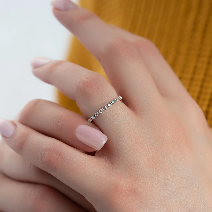 The Pave Harper Prong Moissanite Ring - KNT - Engagement Rings, Wedding Bands & Fine Jewelry