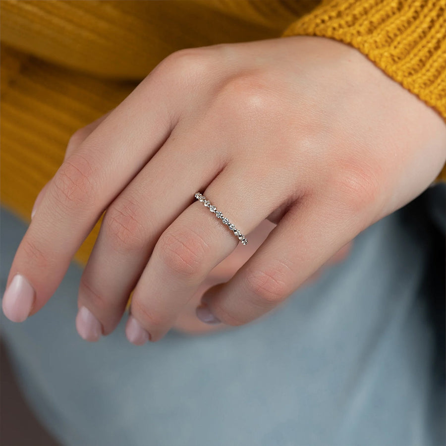 The Pave Harper Prong Moissanite Ring - KNT - Engagement Rings, Wedding Bands & Fine Jewelry