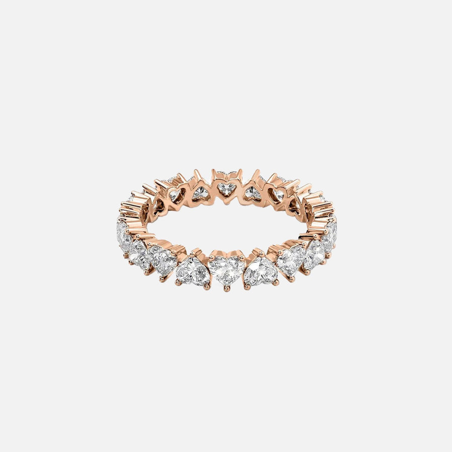  Heart Eternity Ring 14k Rose Gold 2 5 001