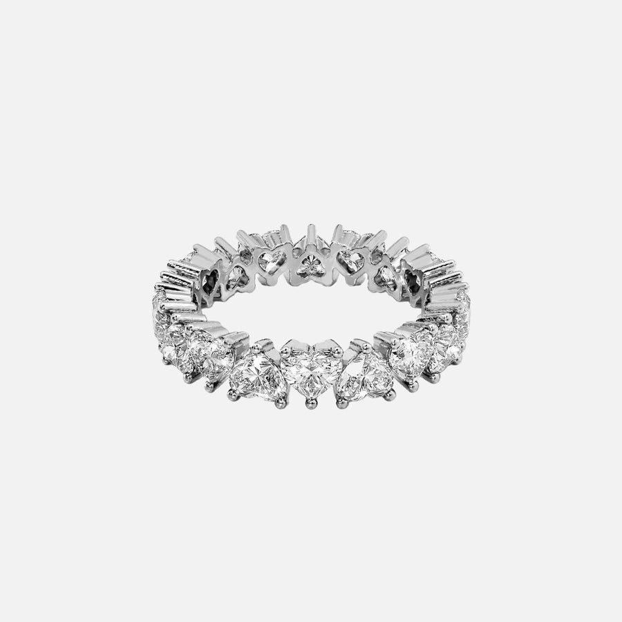  Heart Eternity Ring 14k White Gold 4 0 001