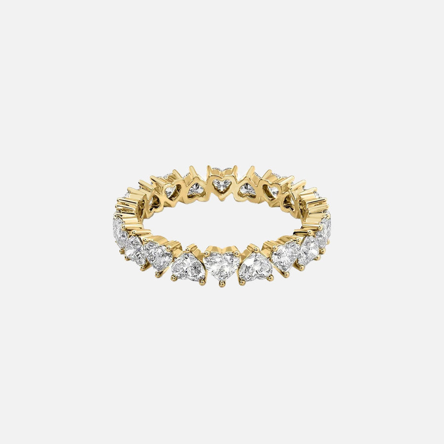 Heart Eternity Ring 14k Yellow Gold 2 5 001