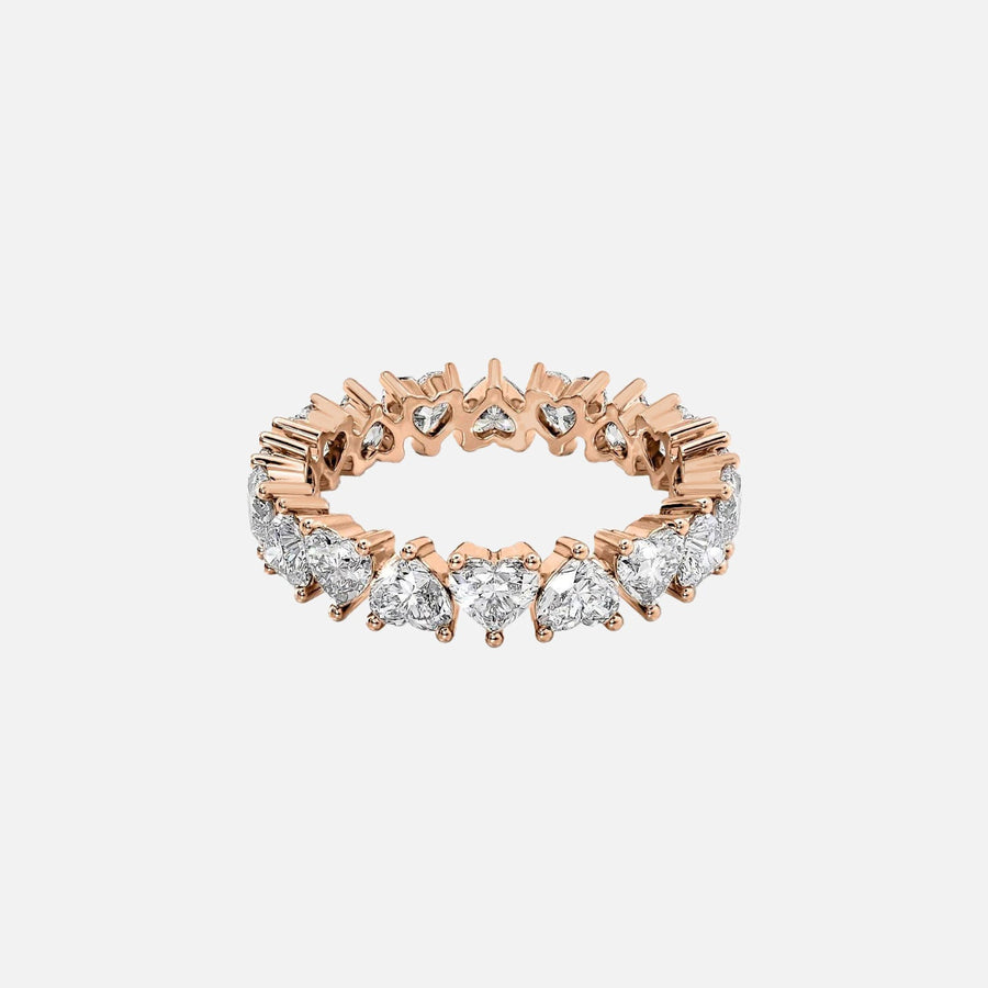  Heart Eternity Ring 18k Rose Gold 3 0 001