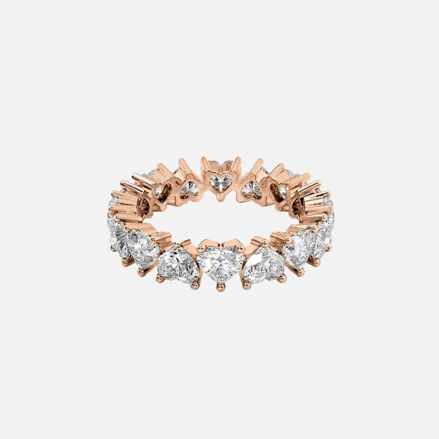  Heart Eternity Ring 18k Rose Gold 4 5 001