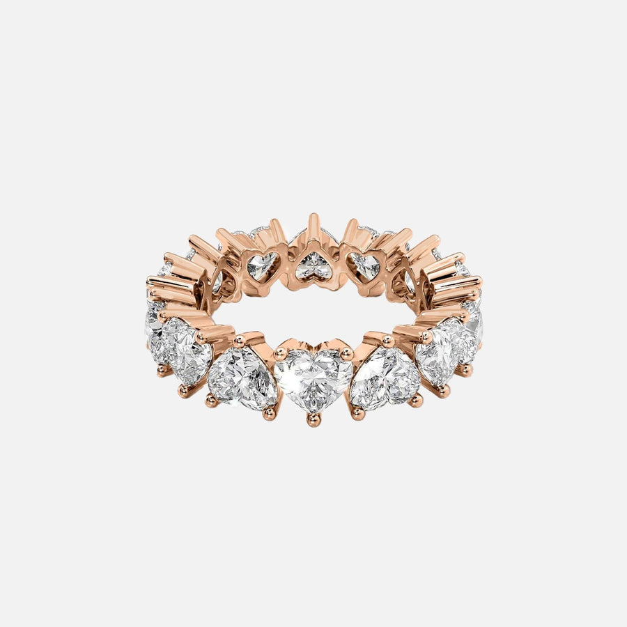  Heart Eternity Ring 18k Rose Gold 6 5 001