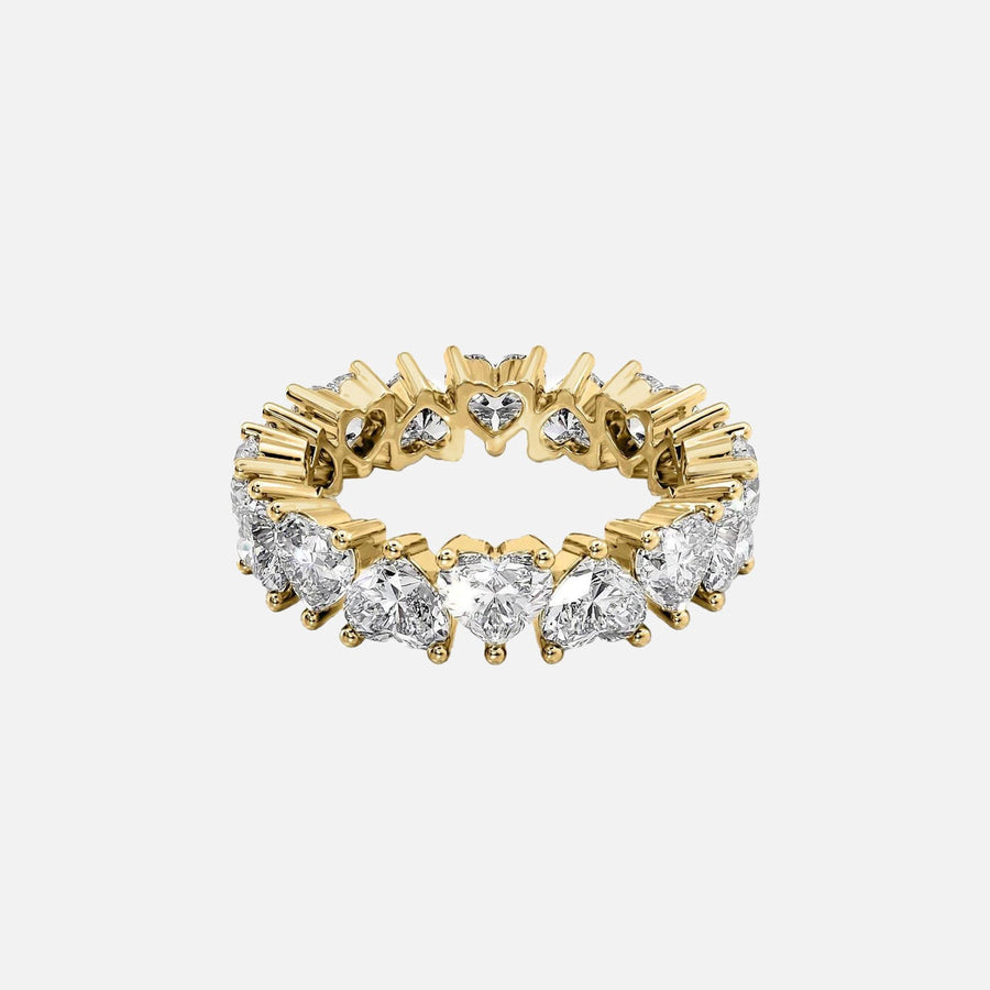  Heart Eternity Ring 18k Yellow Gold 5 5 001