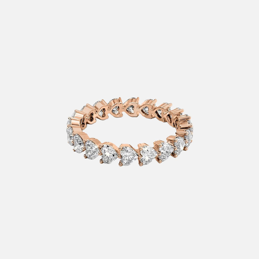  Heart Shared Prong Eternity Ring 14k Rose Gold 2 5 001