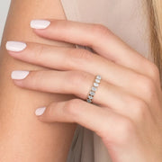  Heart Shared Prong Eternity Ring 18k Rose Gold 2 5 002