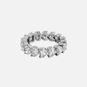  Heart Shared Prong Eternity Ring 18k White Gold 5 5 001