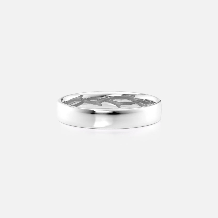The Classic Hidden Vine Cigar Moissanite Ring - KNT - Engagement Rings, Wedding Bands & Fine Jewelry