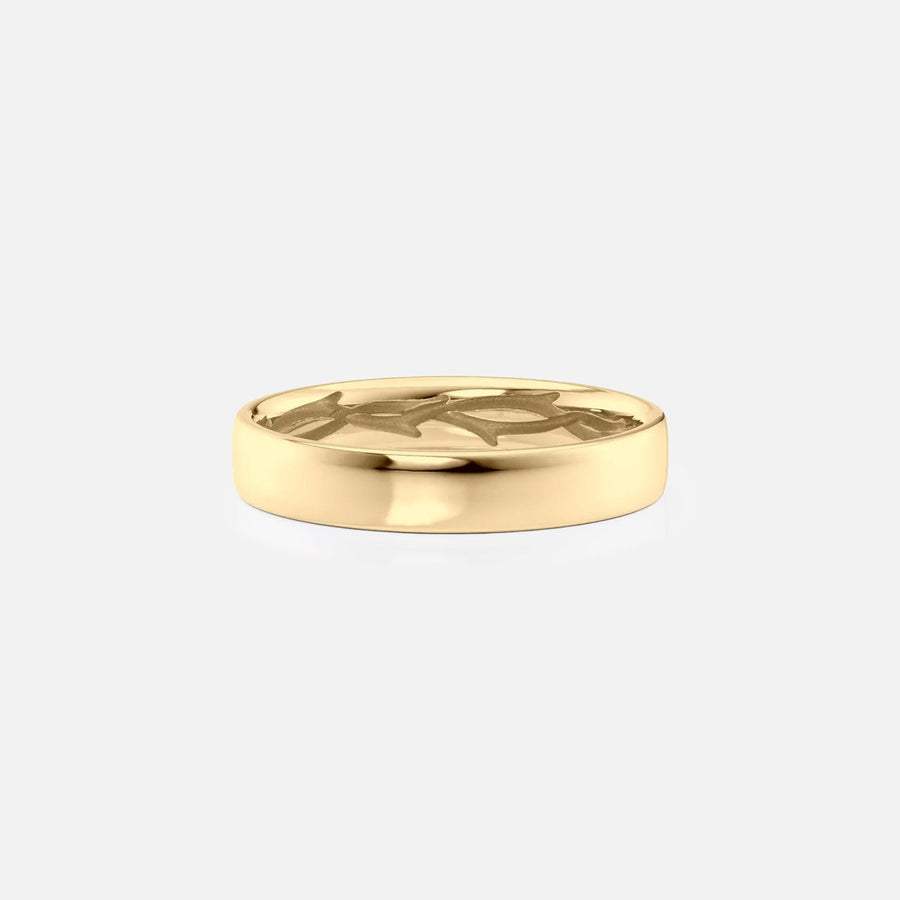 The Classic Hidden Vine Cigar Moissanite Ring - KNT - Engagement Rings, Wedding Bands & Fine Jewelry
