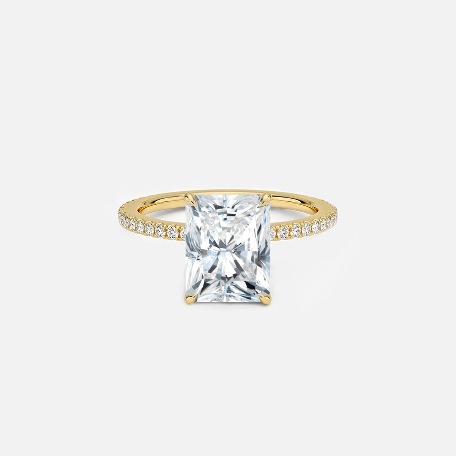 The Pave Infinity Radiant Moissanite Ring - KNT - Engagement Rings, Wedding Bands & Fine Jewelry