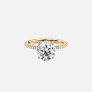 The Pave Infinity Round Moissanite Ring - KNT - Engagement Rings, Wedding Bands & Fine Jewelry