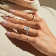 The Pave Infinity Radiant Moissanite Ring - KNT - Engagement Rings, Wedding Bands & Fine Jewelry