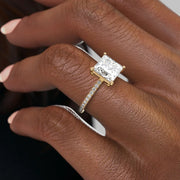 The Pave Infinity Princess Moissanite Ring - KNT - Engagement Rings, Wedding Bands & Fine Jewelry
