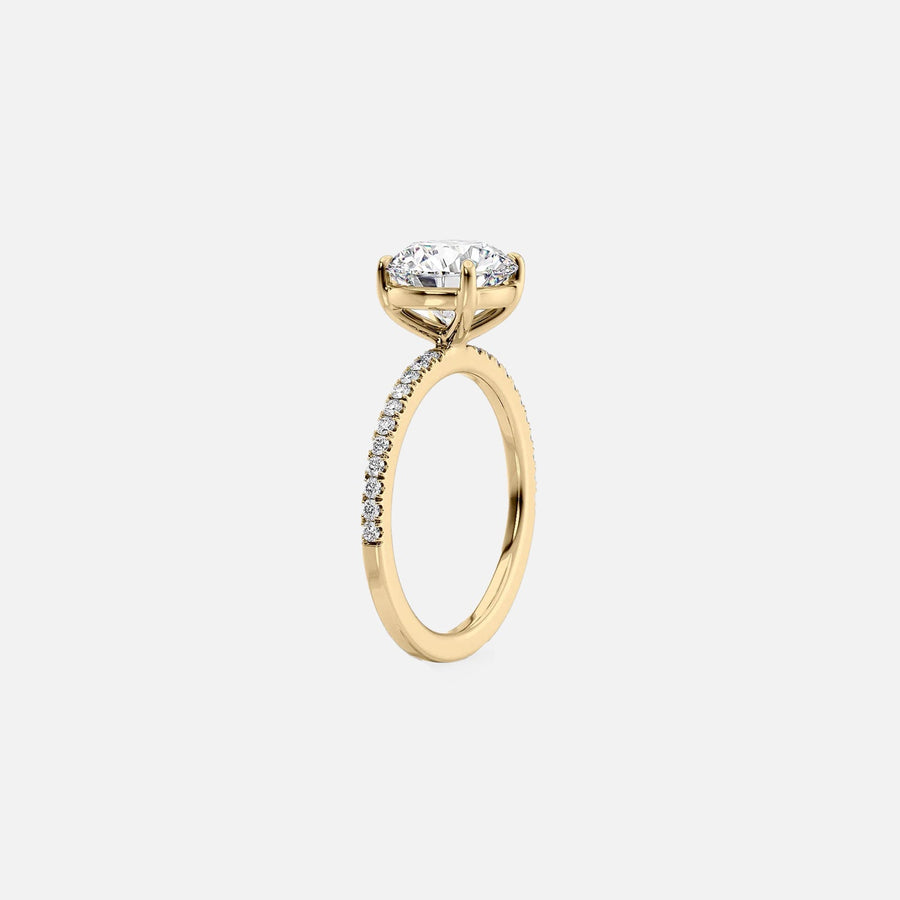 The Pave Infinity Round Moissanite Ring - KNT - Engagement Rings, Wedding Bands & Fine Jewelry