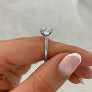 The Three Stone Julia Cushion Moissanite Ring - KNT - Engagement Rings, Wedding Bands & Fine Jewelry