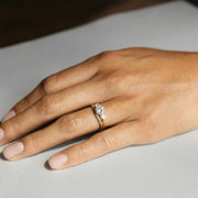 The Three Stone Julia Round Moissanite Ring - KNT - Engagement Rings, Wedding Bands & Fine Jewelry
