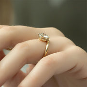 The Solitaire Karen Round Moissanite Ring - KNT - Engagement Rings, Wedding Bands & Fine Jewelry