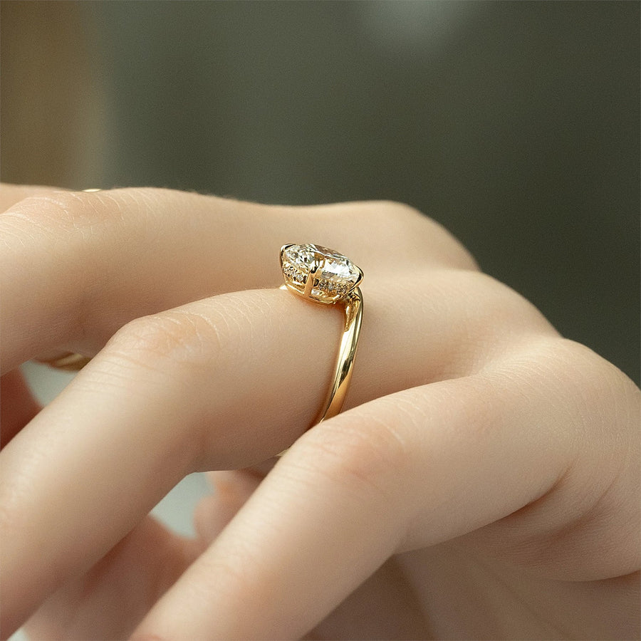 The Solitaire Karen Round Moissanite Ring - KNT - Engagement Rings, Wedding Bands & Fine Jewelry