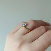 The Solitaire Karen Round Moissanite Ring - KNT - Engagement Rings, Wedding Bands & Fine Jewelry