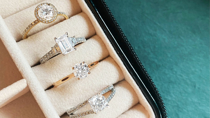 Lab grown diamond engagement rings