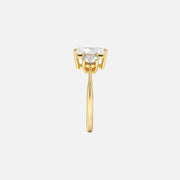 The Three Stone Luna Radiant Moissanite Ring - KNT - Engagement Rings, Wedding Bands & Fine Jewelry