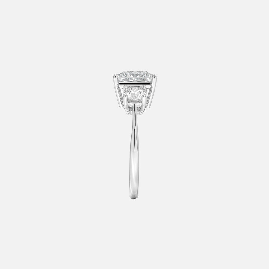 The Three Stone Luna Princess Moissanite Ring - KNT - Engagement Rings, Wedding Bands & Fine Jewelry