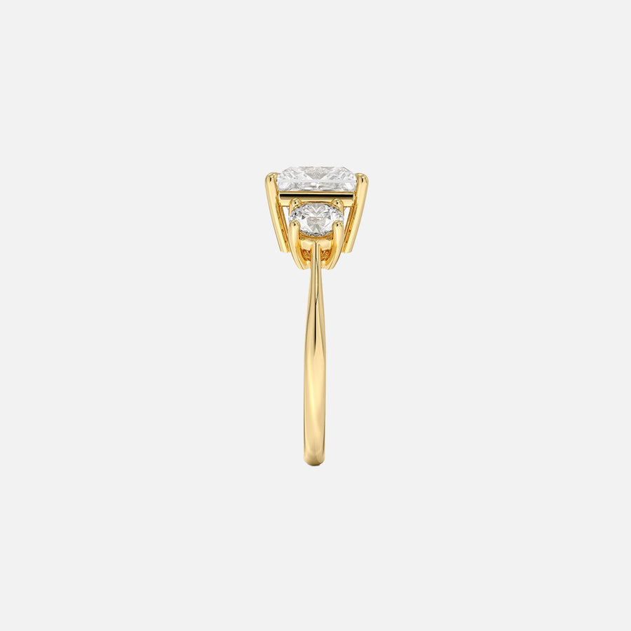 The Three Stone Luna Princess Moissanite Ring - KNT - Engagement Rings, Wedding Bands & Fine Jewelry
