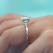 The Hidden Halo Marianne Princess Pave Moissanite Ring - KNT - Engagement Rings, Wedding Bands & Fine Jewelry
