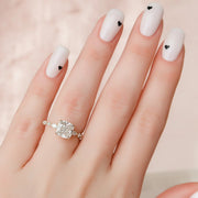 The Hidden Halo Marianne Cushion Pave Moissanite Ring - KNT - Engagement Rings, Wedding Bands & Fine Jewelry